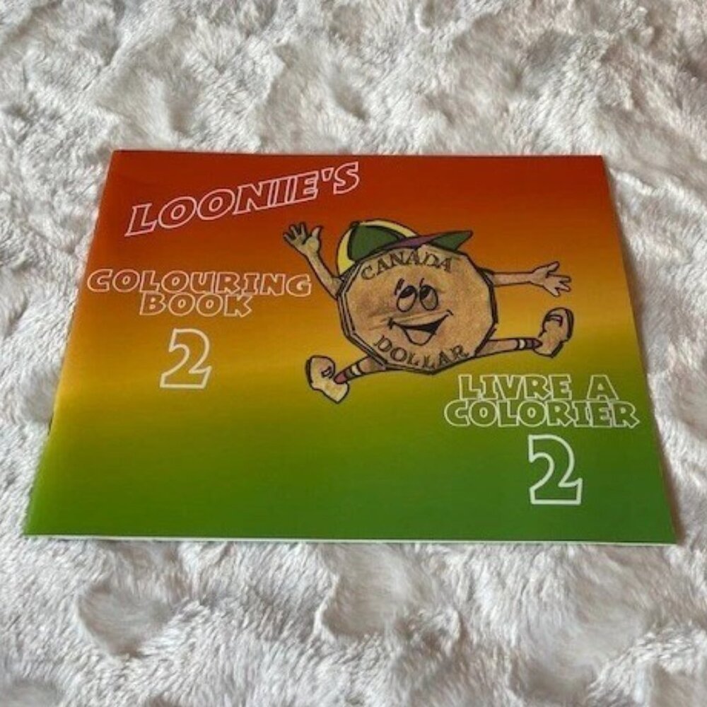 2/$25 LOONIE'S Colouring Book 2 Celebrating the Canadian Loonie Vintage 2001